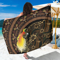 Papua New Guinea and Indonesia Batik Sarong Bird of Paradise with Tribal Batik Patterns
