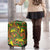 New Zealand Kowhai Flowers Luggage Cover Maori Koru Pattern