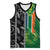 Custom Aotearoa South Africa Rugby Freedom Cup Basketball Jersey Maori Silver Fern Art and Sporty Flag SA - Polynesian Pride