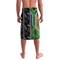 Custom Aotearoa South Africa Rugby Freedom Cup Lavalava Maori Silver Fern Art and Sporty Flag SA LT03 - Polynesian Pride
