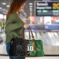 Custom Aotearoa South Africa Rugby Freedom Cup Travel Bag Maori Silver Fern Art and Sporty Flag SA - Polynesian Pride