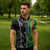 Custom Aotearoa South Africa Rugby Freedom Cup Zipper Polo Shirt Maori Silver Fern Art and Sporty Flag SA - Polynesian Pride