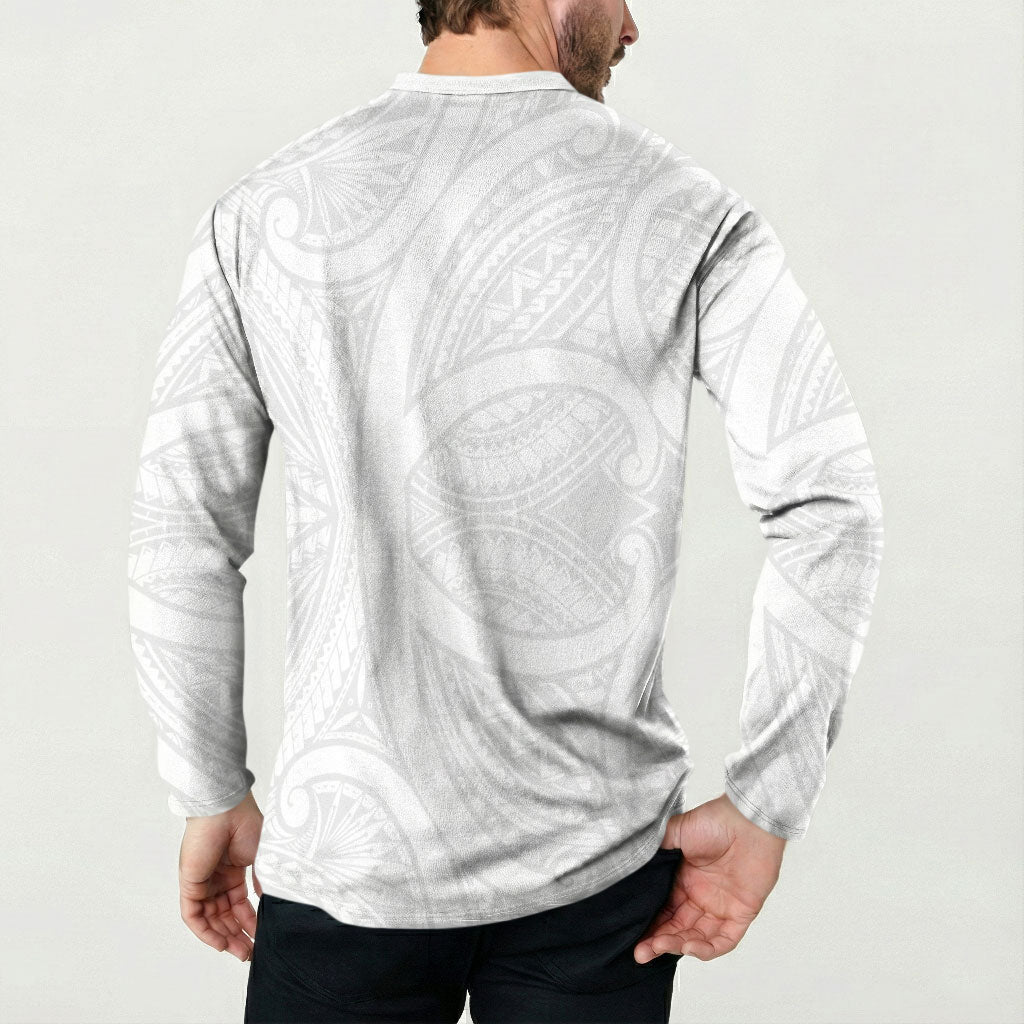 Samoan Tatau Button Sweatshirt Tattoo Reveal Effect
