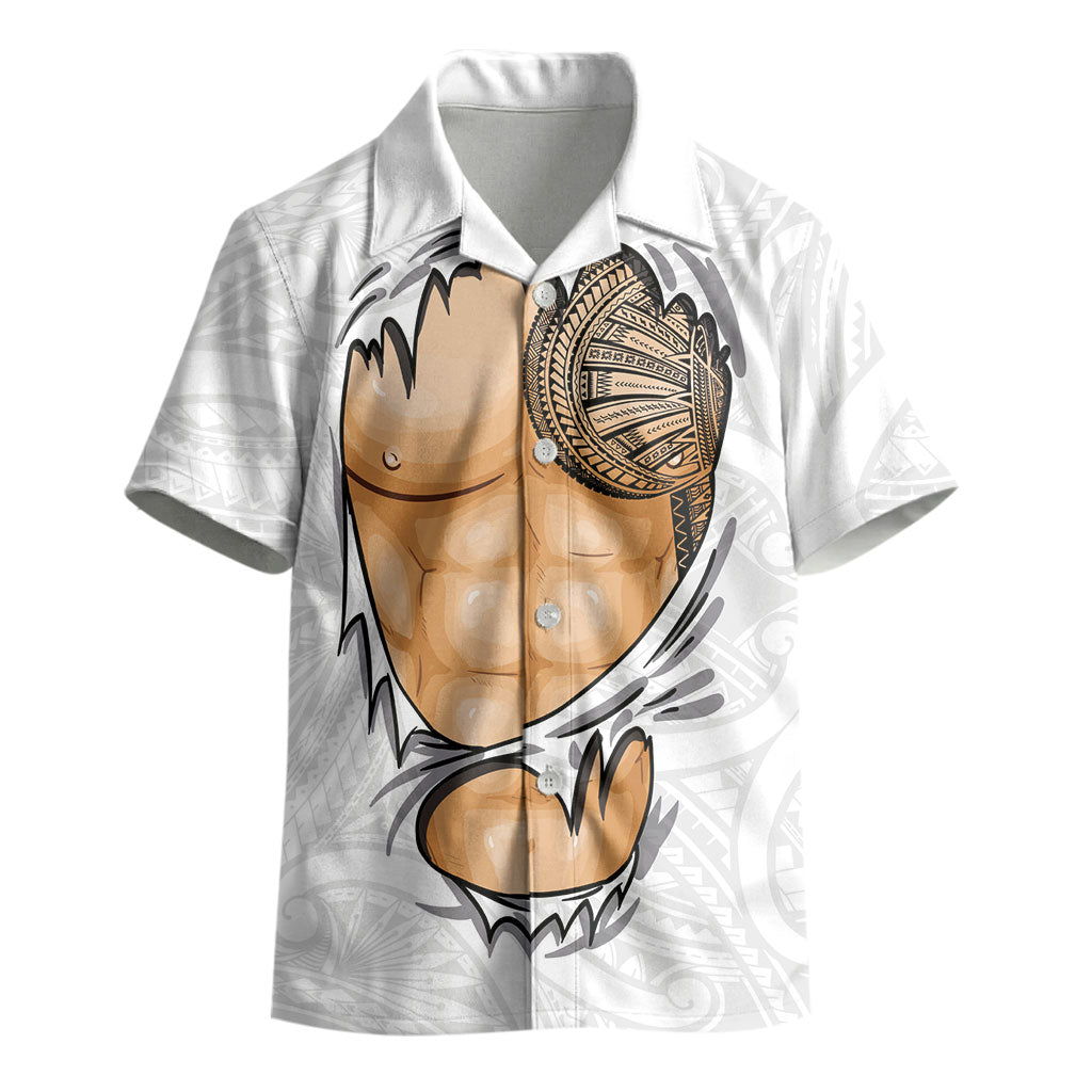 Samoan Tatau Kid Hawaiian Shirt Tattoo Reveal Effect