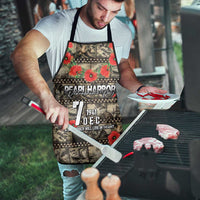Pearl Harbor Remembrance Day Apron Memories of December 7 with Red Poppy Lei - Polynesian Pride