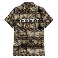 Pearl Harbor Remembrance Day Personalized Family Matching Off The Shoulder Long Sleeve Dress and Hawaiian Shirt Memories of December 7 with Red Poppy Lei LT03 - Polynesian Pride