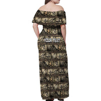 Pearl Harbor Remembrance Day Personalized Family Matching Off Shoulder Maxi Dress and Hawaiian Shirt Memories of December 7 with Red Poppy Lei LT03 - Polynesian Pride