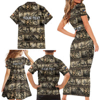 Pearl Harbor Remembrance Day Personalized Family Matching Short Sleeve Bodycon Dress and Hawaiian Shirt Memories of December 7 with Red Poppy Lei LT03 - Polynesian Pride