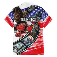 Pearl Harbor Remembrance Day Personalized Hawaiian Shirt Lest We Forget - The Bald Eagle Remembers - Polynesian Pride