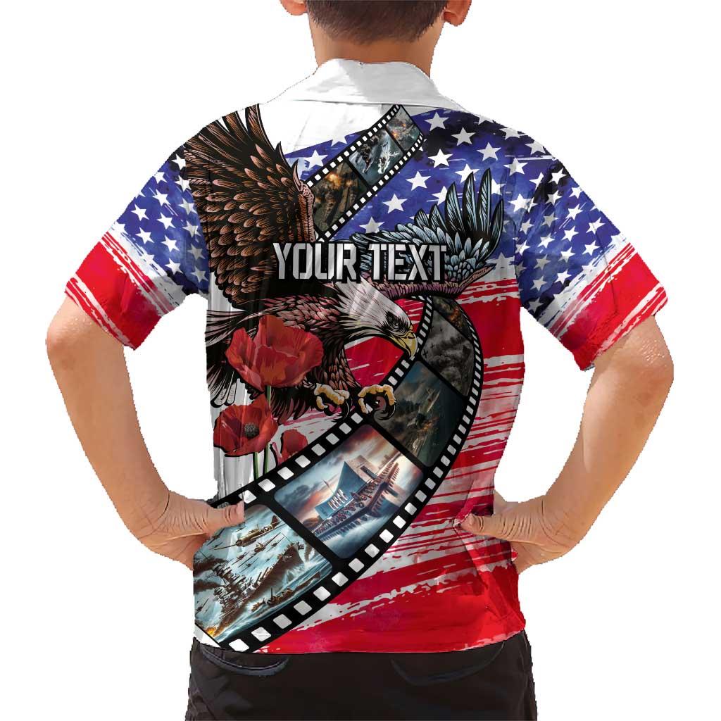 Pearl Harbor Remembrance Day Personalized Hawaiian Shirt Lest We Forget - The Bald Eagle Remembers - Polynesian Pride