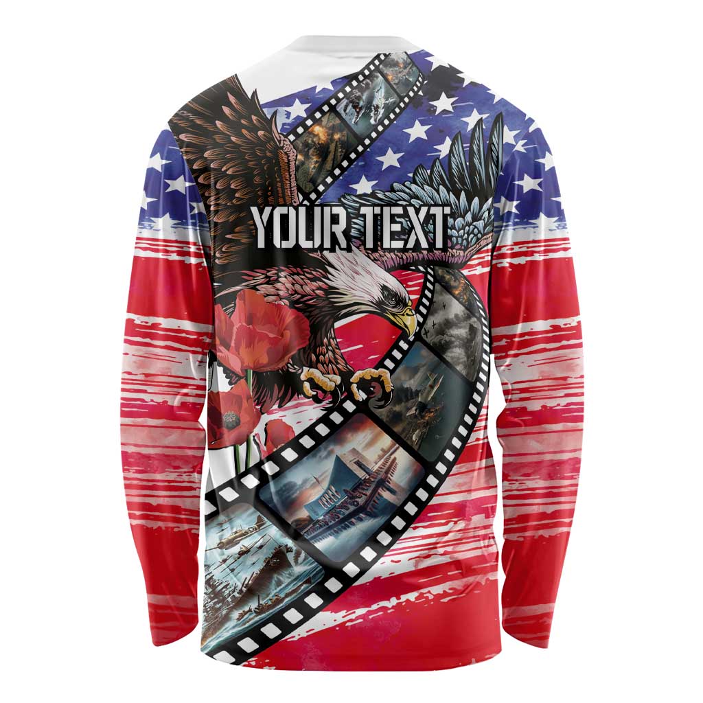 Pearl Harbor Remembrance Day Personalized Long Sleeve Shirt Lest We Forget - The Bald Eagle Remembers - Polynesian Pride