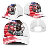 Pearl Harbor Remembrance Day Personalized Mesh Trucker Cap Lest We Forget-The Bald Eagle Remembers - Polynesian Pride