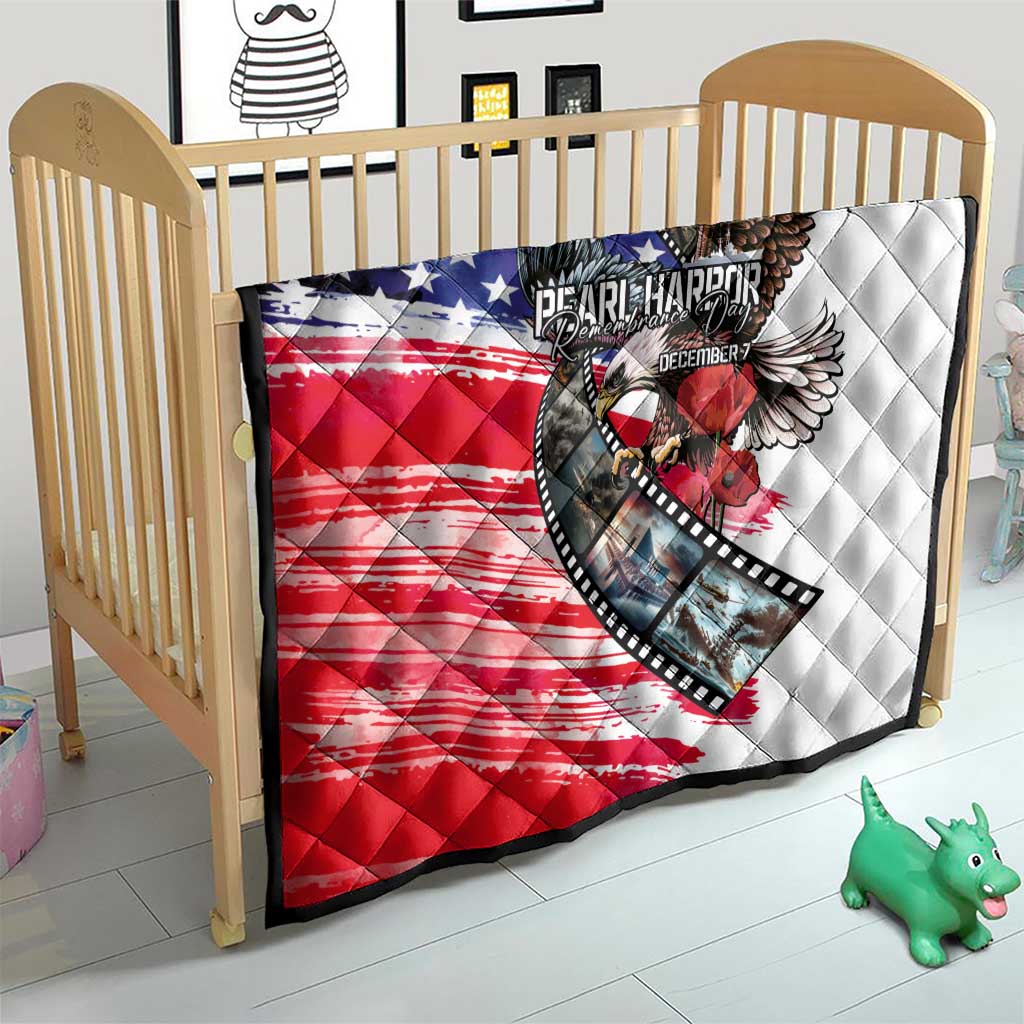 Pearl Harbor Remembrance Day Quilt Lest We Forget - The Bald Eagle Remembers - Polynesian Pride