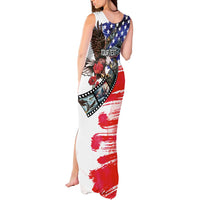 Pearl Harbor Remembrance Day Personalized Tank Maxi Dress Lest We Forget - The Bald Eagle Remembers - Polynesian Pride