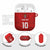Custom Mate Ma'a Tonga Rugby AirPods Case Ngatu Tribal Motifs Sporty Style - Polynesian Pride