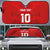 Custom Mate Ma'a Tonga Rugby Auto Sun Shade Ngatu Tribal Motifs Sporty Style - Polynesian Pride