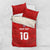 Custom Mate Ma'a Tonga Rugby Bedding Set Ngatu Tribal Motifs Sporty Style - Polynesian Pride
