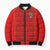 Custom Mate Ma'a Tonga Rugby Bomber Puffer Jacket Ngatu Tribal Motifs Sporty Style - Polynesian Pride