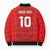 Custom Mate Ma'a Tonga Rugby Bomber Puffer Jacket Ngatu Tribal Motifs Sporty Style - Polynesian Pride