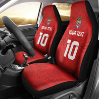 Custom Mate Ma'a Tonga Rugby Car Seat Cover Ngatu Tribal Motifs Sporty Style LT03 - Polynesian Pride