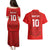 Custom Mate Ma'a Tonga Rugby Couples Matching Puletasi and Hawaiian Shirt Ngatu Tribal Motifs Sporty Style - Polynesian Pride