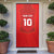 Custom Mate Ma'a Tonga Rugby Door Cover Ngatu Tribal Motifs Sporty Style - Polynesian Pride