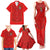 Custom Mate Ma'a Tonga Rugby Family Matching Tank Maxi Dress and Hawaiian Shirt Ngatu Tribal Motifs Sporty Style - Polynesian Pride