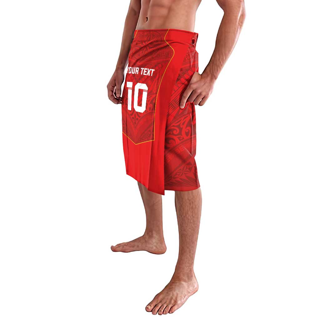 Custom Mate Ma'a Tonga Rugby Lavalava Ngatu Tribal Motifs Sporty Style - Polynesian Pride