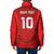 Custom Mate Ma'a Tonga Rugby Padded Jacket Ngatu Tribal Motifs Sporty Style - Polynesian Pride