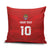Custom Mate Ma'a Tonga Rugby Pillow Cover Ngatu Tribal Motifs Sporty Style - Polynesian Pride