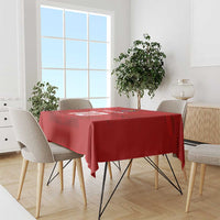 Custom Mate Ma'a Tonga Rugby Tablecloth Ngatu Tribal Motifs Sporty Style - Polynesian Pride