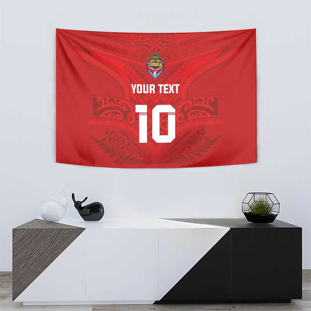 Custom Mate Ma'a Tonga Rugby Tapestry Ngatu Tribal Motifs Sporty Style - Polynesian Pride
