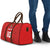 Custom Mate Ma'a Tonga Rugby Travel Bag Ngatu Tribal Motifs Sporty Style - Polynesian Pride