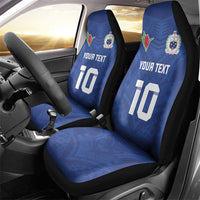 Custom Samoa Rugby Car Seat Cover Tatau Tribal Motifs Sporty Style - Polynesian Pride