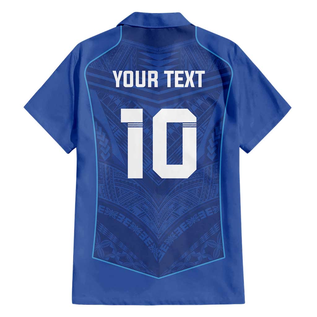 Custom Samoa Rugby Hawaiian Shirt Tatau Tribal Motifs Sporty Style - Polynesian Pride