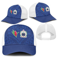 Samoa Rugby Mesh Trucker Cap Tatau Tribal Motifs Sporty Style - Polynesian Pride