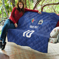Custom Samoa Rugby Quilt Tatau Tribal Motifs Sporty Style - Polynesian Pride