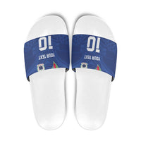 Custom Samoa Rugby Slide Sandals Tatau Tribal Motifs Sporty Style - Polynesian Pride