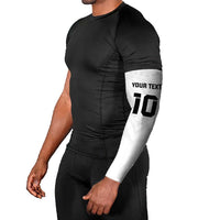 Custom Fiji Rugby Arm Sleeves Tapa Tribal Motifs Sporty Style - Polynesian Pride