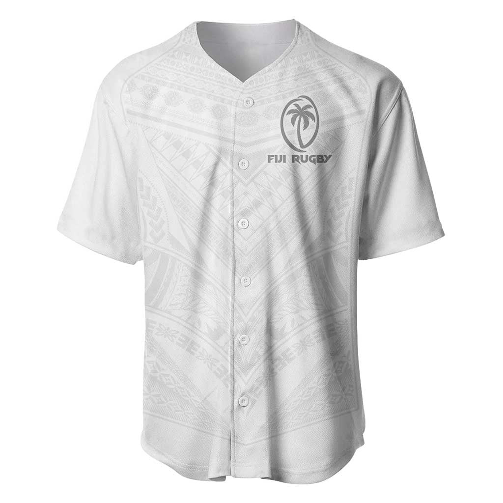 Custom Fiji Rugby Baseball Jersey Tapa Tribal Motifs Sporty Style - Polynesian Pride