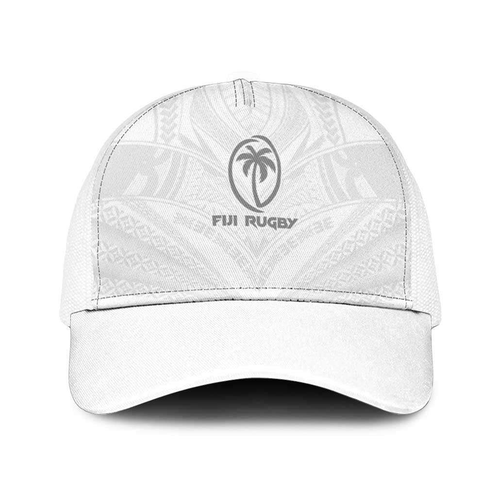 Fiji Rugby Baseball Net Cap Tapa Tribal Motifs Sporty Style - Polynesian Pride