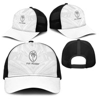 Fiji Rugby Baseball Net Cap Tapa Tribal Motifs Sporty Style - Polynesian Pride