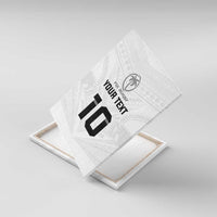 Custom Fiji Rugby Canvas Wall Art Tapa Tribal Motifs Sporty Style - Polynesian Pride