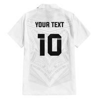 Custom Fiji Rugby Family Matching Off The Shoulder Long Sleeve Dress and Hawaiian Shirt Tapa Tribal Motifs Sporty Style - Polynesian Pride