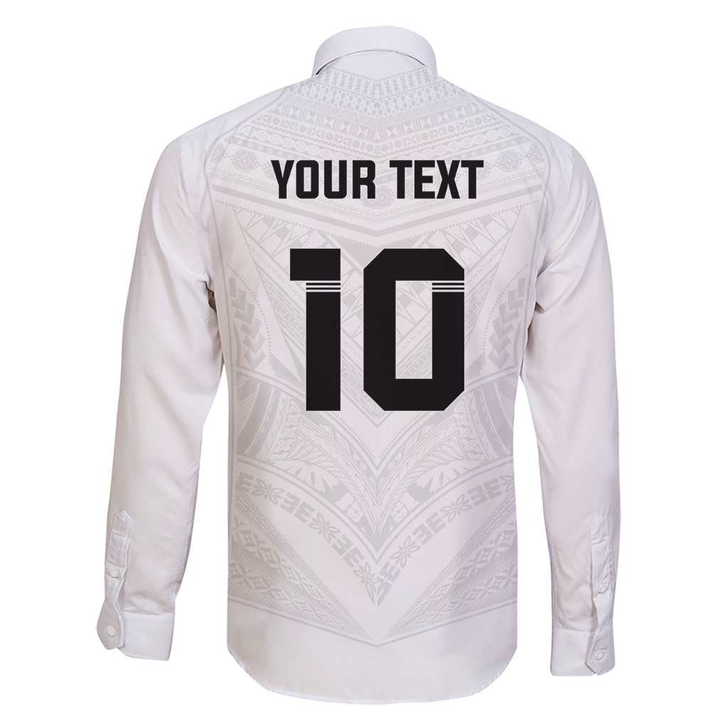 Custom Fiji Rugby Family Matching Tank Maxi Dress and Hawaiian Shirt Tapa Tribal Motifs Sporty Style - Polynesian Pride