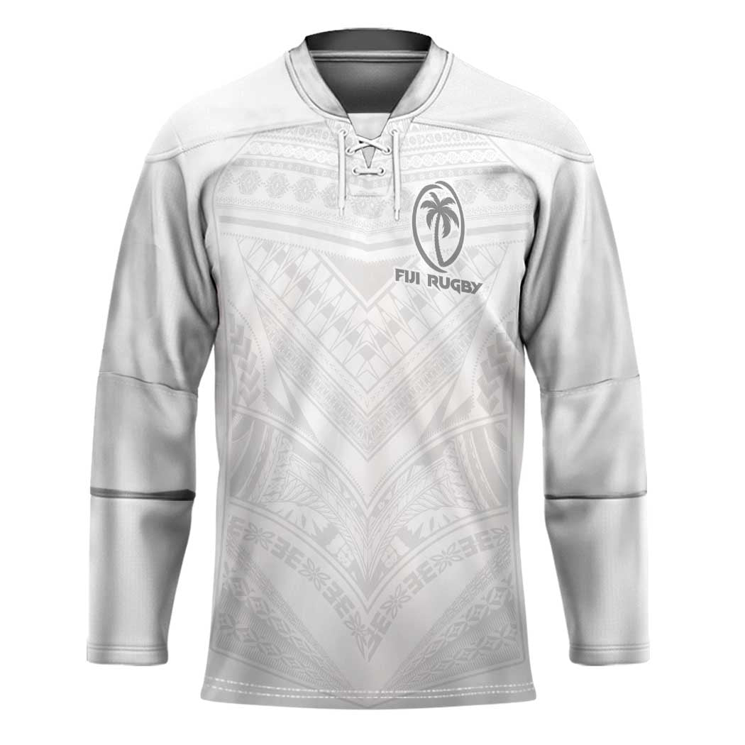Custom Fiji Rugby Hockey Jersey Tapa Tribal Motifs Sporty Style - Polynesian Pride
