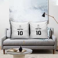 Custom Fiji Rugby Pillow Cover Tapa Tribal Motifs Sporty Style - Polynesian Pride