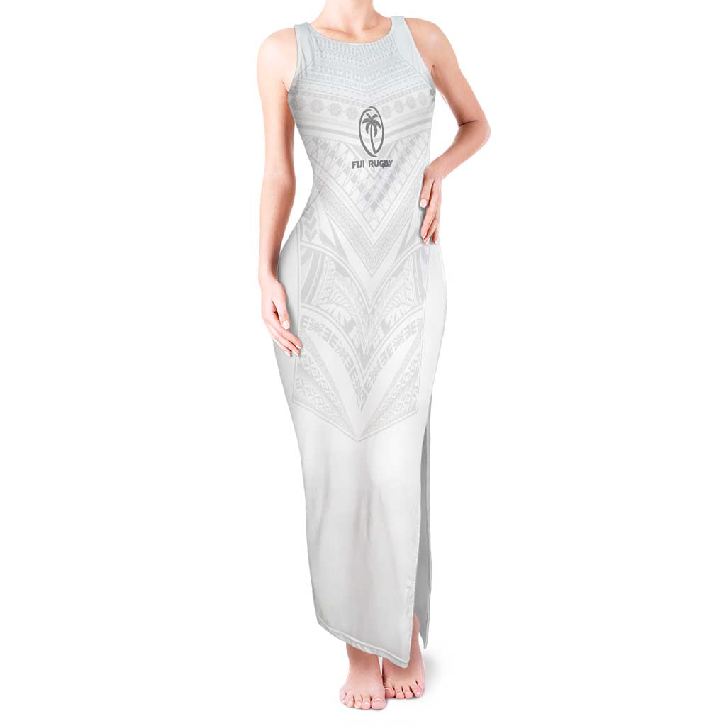 Custom Fiji Rugby Tank Maxi Dress Tapa Tribal Motifs Sporty Style - Polynesian Pride