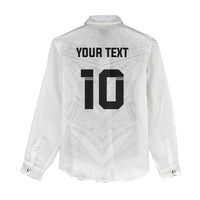 Custom Fiji Rugby Women Casual Shirt Tapa Tribal Motifs Sporty Style - Polynesian Pride