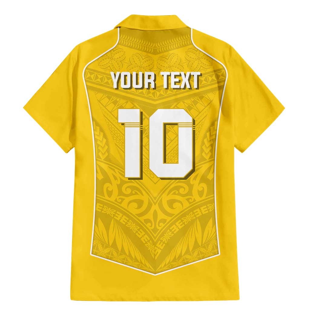 Custom Niue Rugby Family Matching Mermaid Dress and Hawaiian Shirt Hiapo Tribal Motifs Sporty Style - Polynesian Pride